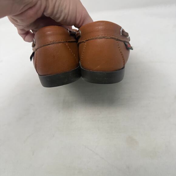 Vintage G.H. Bass & Co Fringe Moccasin Boat Shoes Brown Leather Size 7 - Picture 9 of 15